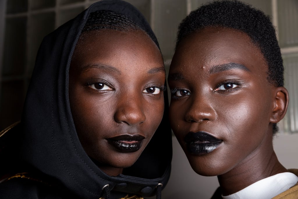 Glossy Black Lips at Courrèges Spring 2020