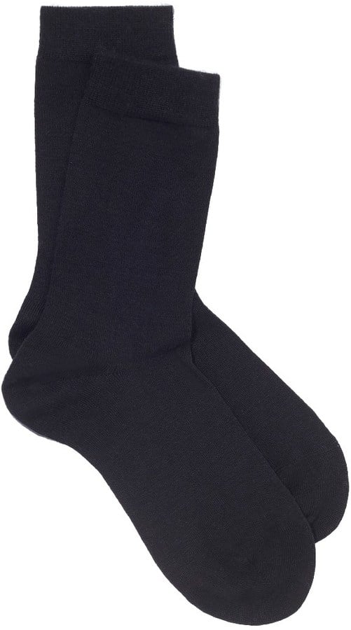 Falke Black Merino Wool Ankle Socks ($20)