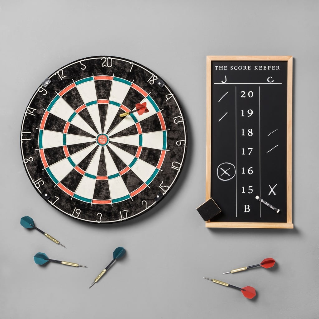 Brush up on your hand-eye coordination with this Dartboard Set and Scoreboard ($40).