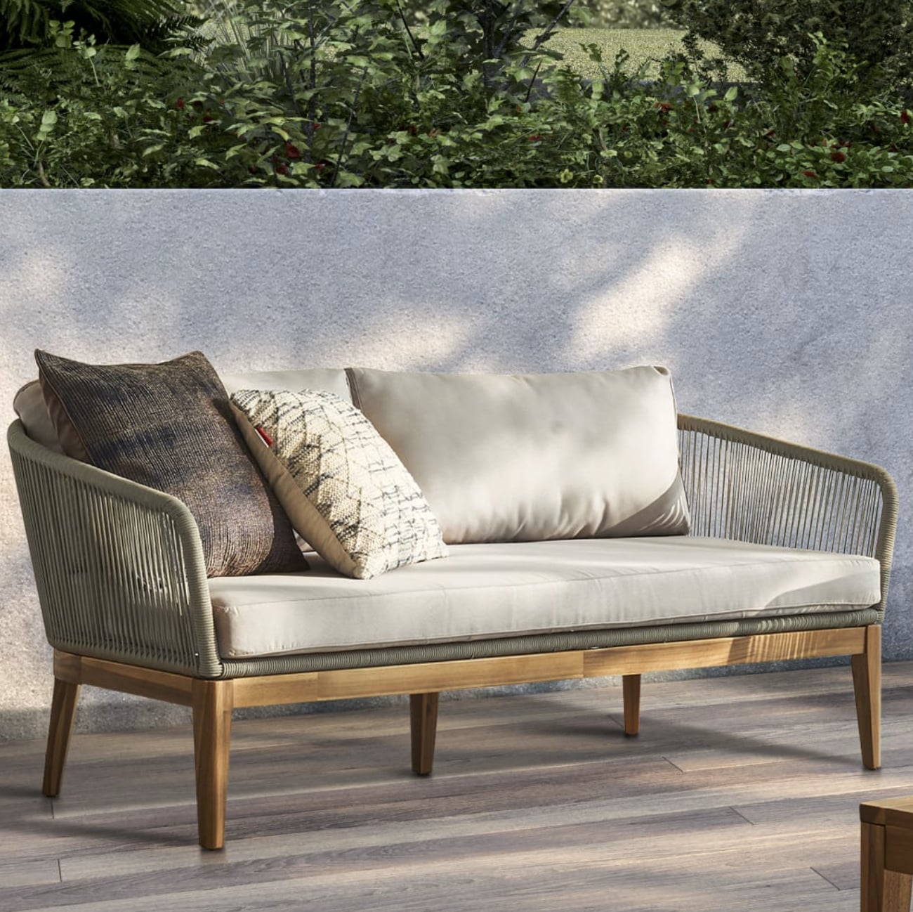 Grey shop patio loveseat