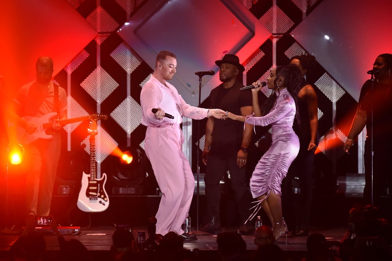 Sam Smith and Normani at KIIS FM's 2019 Jingle Ball in LA