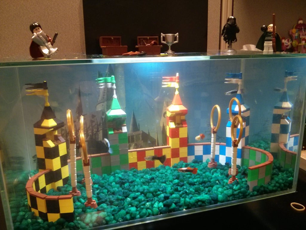 "My Lego Quidditch Aquarium at my Office"
Source: Reddit user kst8er via Imgur
