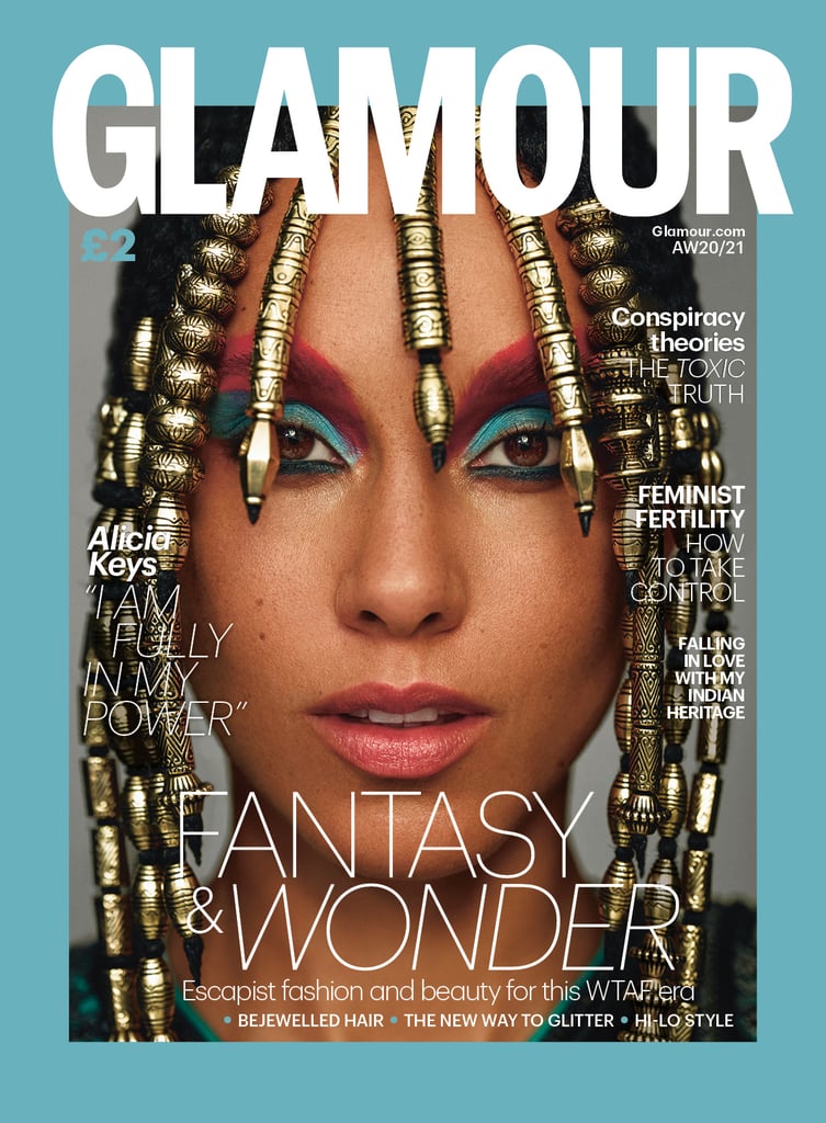 Alicia Keys in the Autumn/Winter 2020-2021 issue of Glamour UK