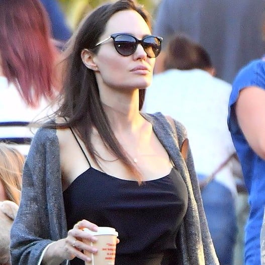 Angelina Jolie Stuart Weitzman Sandals