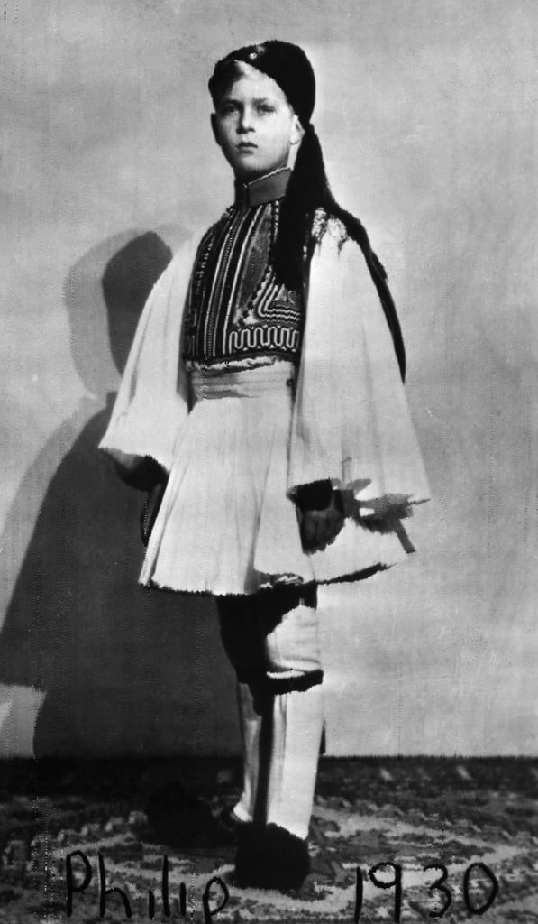 Wearing Traditional Greek Dress, Age 9
