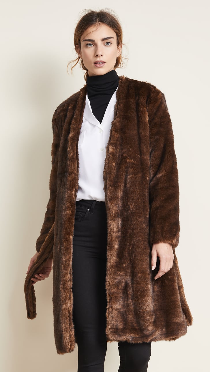 Frame Faux Mink Robe Coat | Winter Clothes on Sale | POPSUGAR Fashion ...