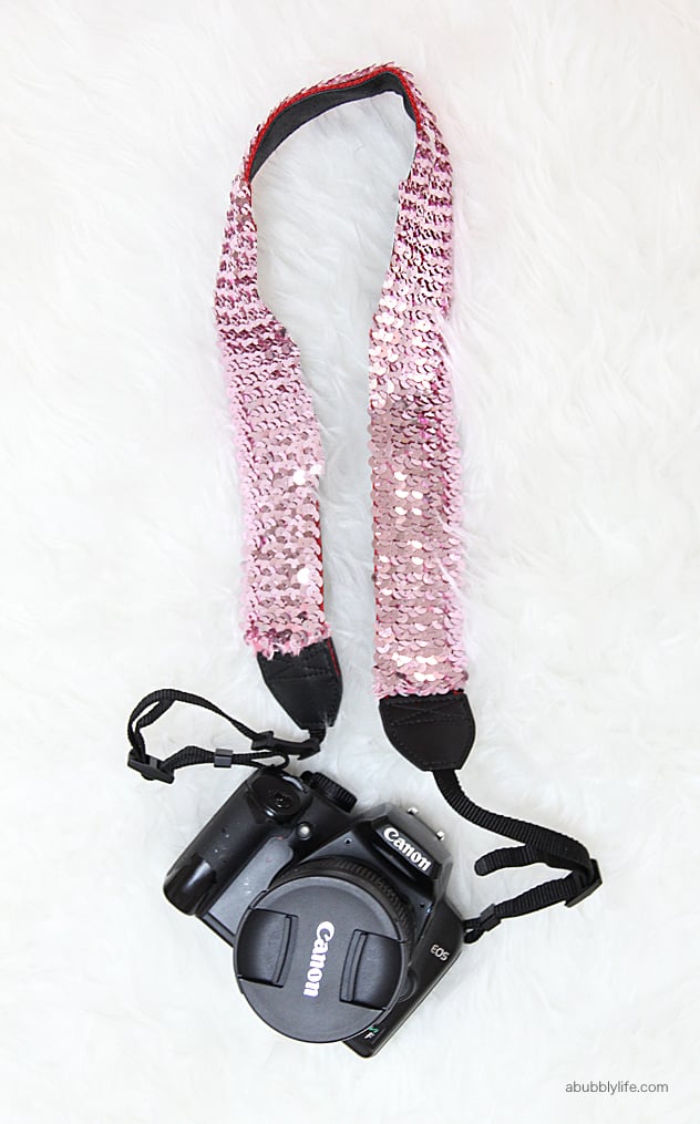 Sequined Camera Strap