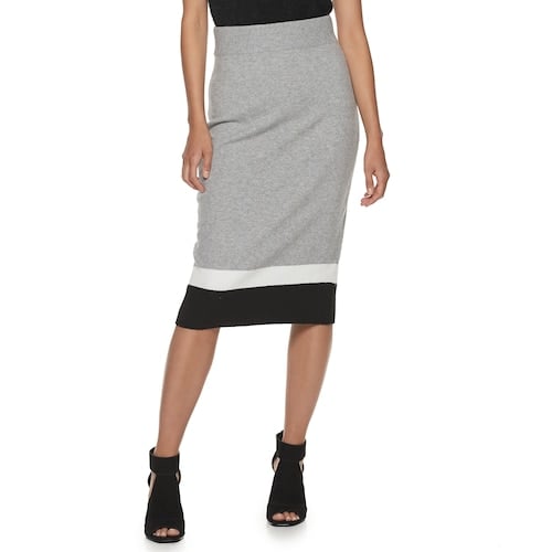 Apt. 9 x Cara Santana Colorblock Sweater Skirt