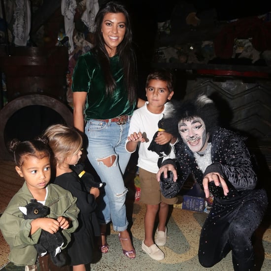 Kourtney Kardashian With Kids at Cats on Broadway Sept. 2016