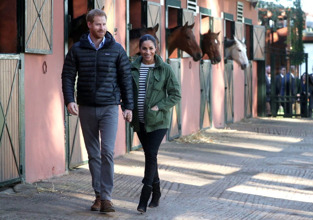 Meghan and Harry With Horses on Morocco Tour February 2019