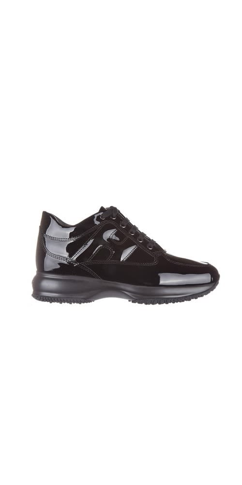 Gigi Hadid's Black Leather Sneakers | POPSUGAR Fashion