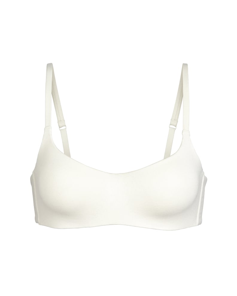 Skims Cotton Molded Bra in Bone