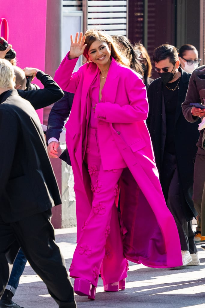 Zendaya Attends Valentino During Paris Fashion Week