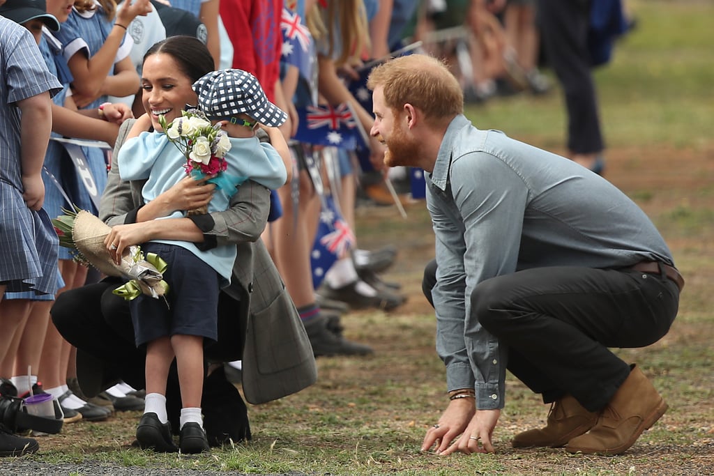 Prince Harry and Meghan Markle With Boy in Dubbo, Australia
