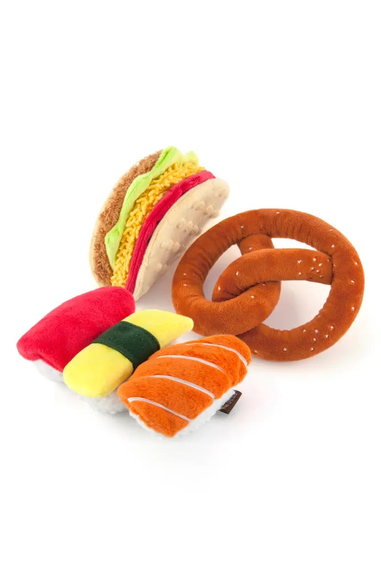 Play Date: P.L.A.Y 3-Piece International Food Plush Dog Toy Set