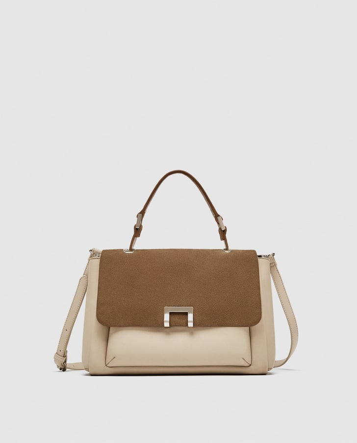 Zara City Bag With Fastening Detail | Angelina Jolie's Louis Vuitton ...