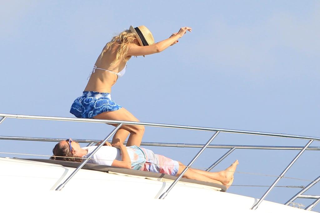 Kate Hudson in a Bikini With Matt Bellamy in Ibiza 2014