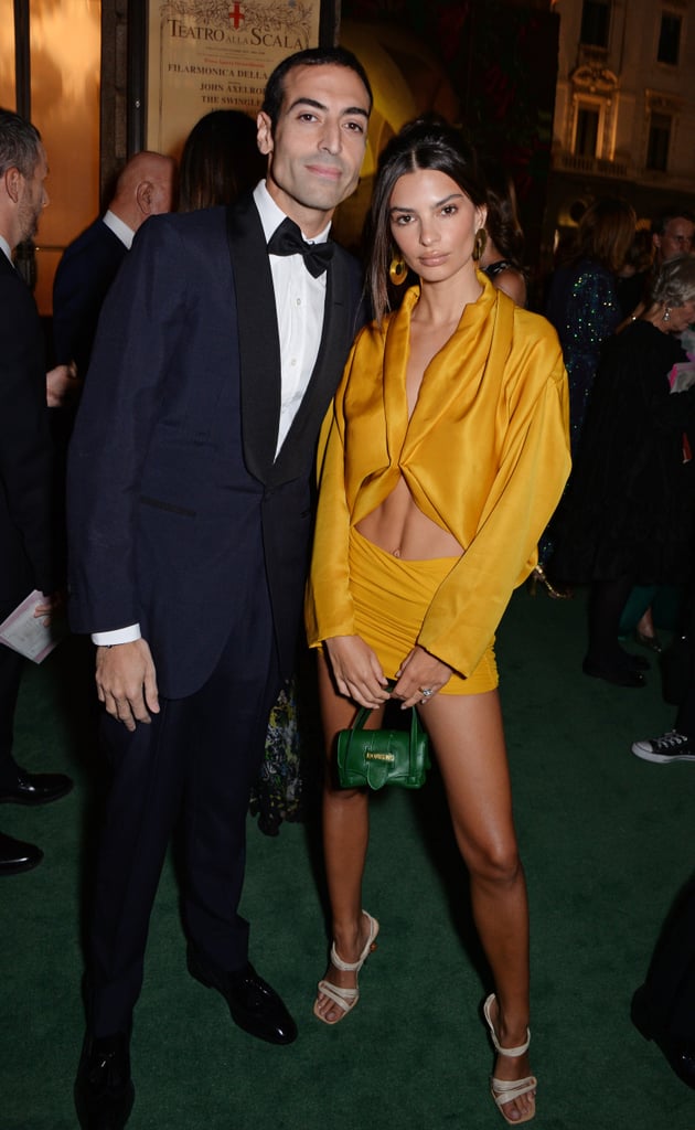 Emily Ratajkowski Yellow Outfit at Green Carpet Awards 2018