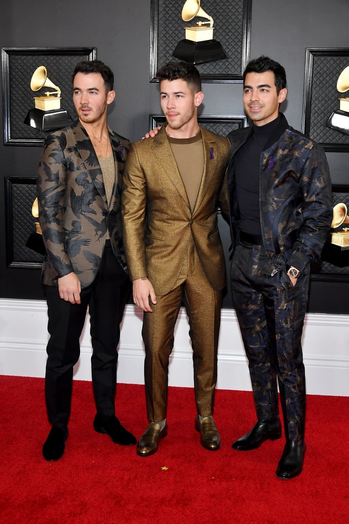 Jonas Brothers at the 2020 Grammys Best Grammys Red Carpet Looks 2020 POPSUGAR Fashion Photo 48