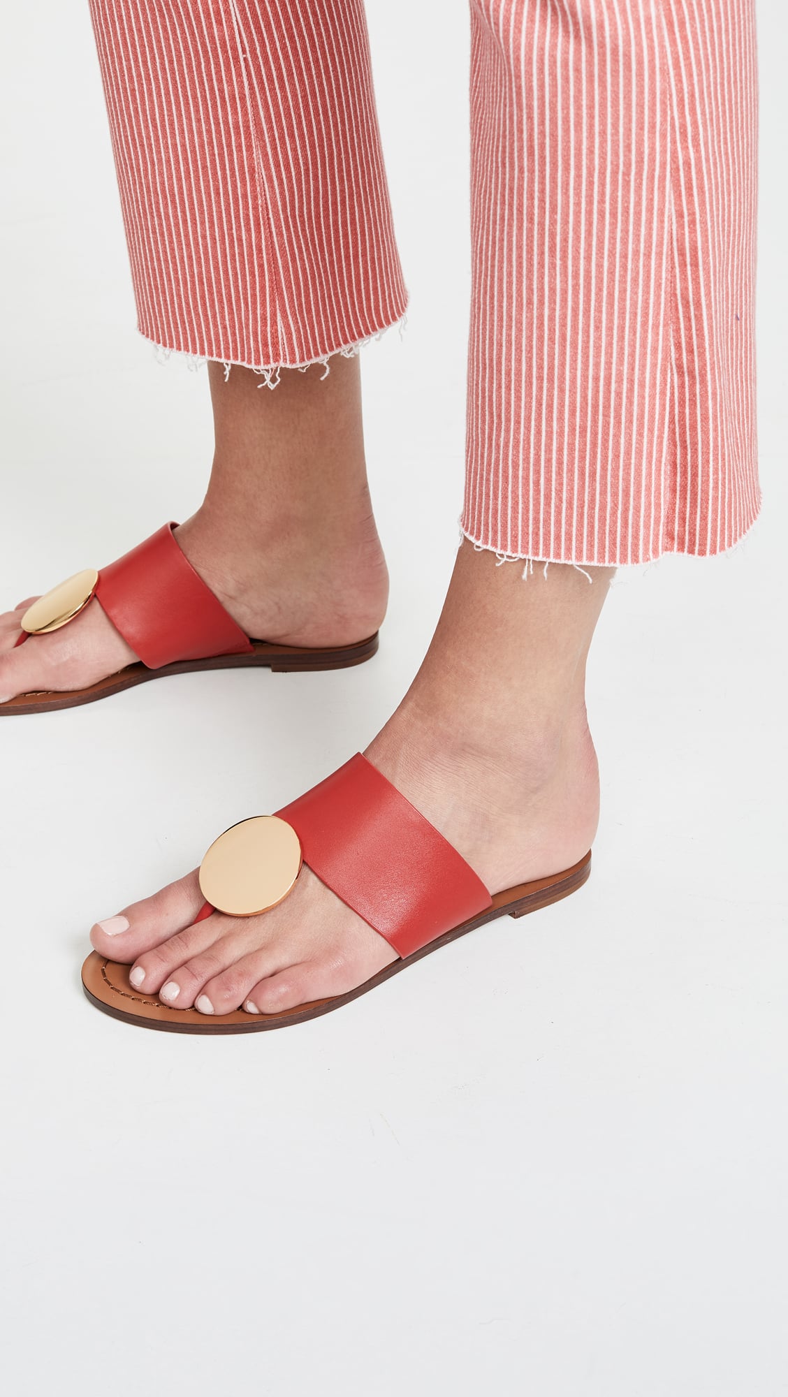 patos striped disk sandal
