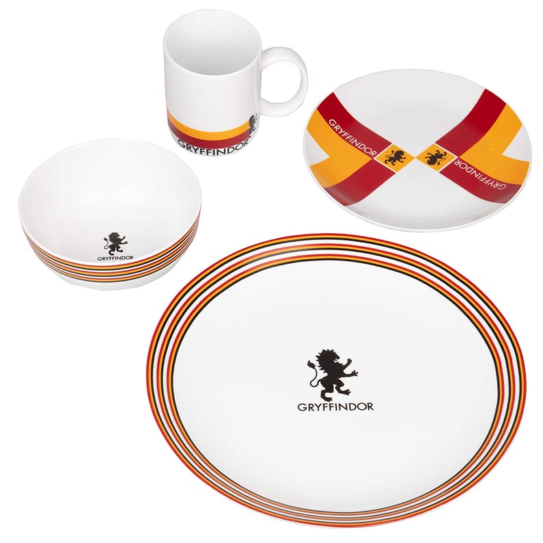 Harry Potter Hogwarts House Porcelain 16-Piece Dinnerware Set
