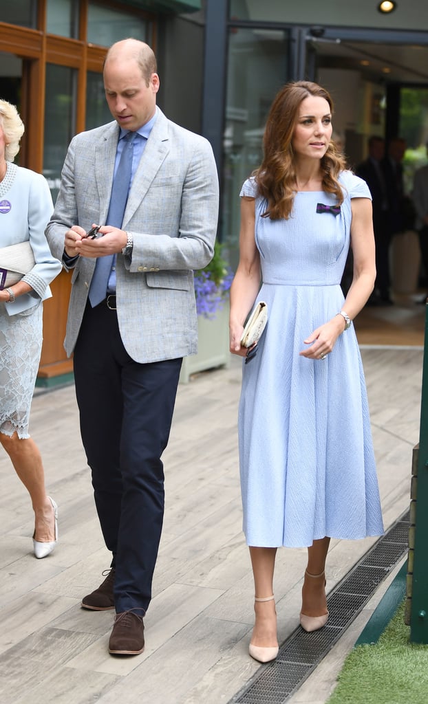 Kate Middleton Blue Dress at Wimbledon 2019