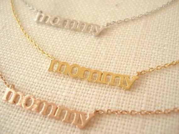Tiny "Mommy" Necklace