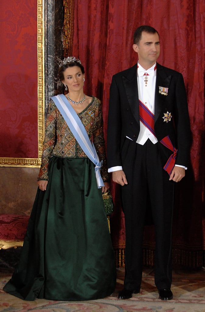 At a dinner for the President of Romania in Madrid in November 2007.