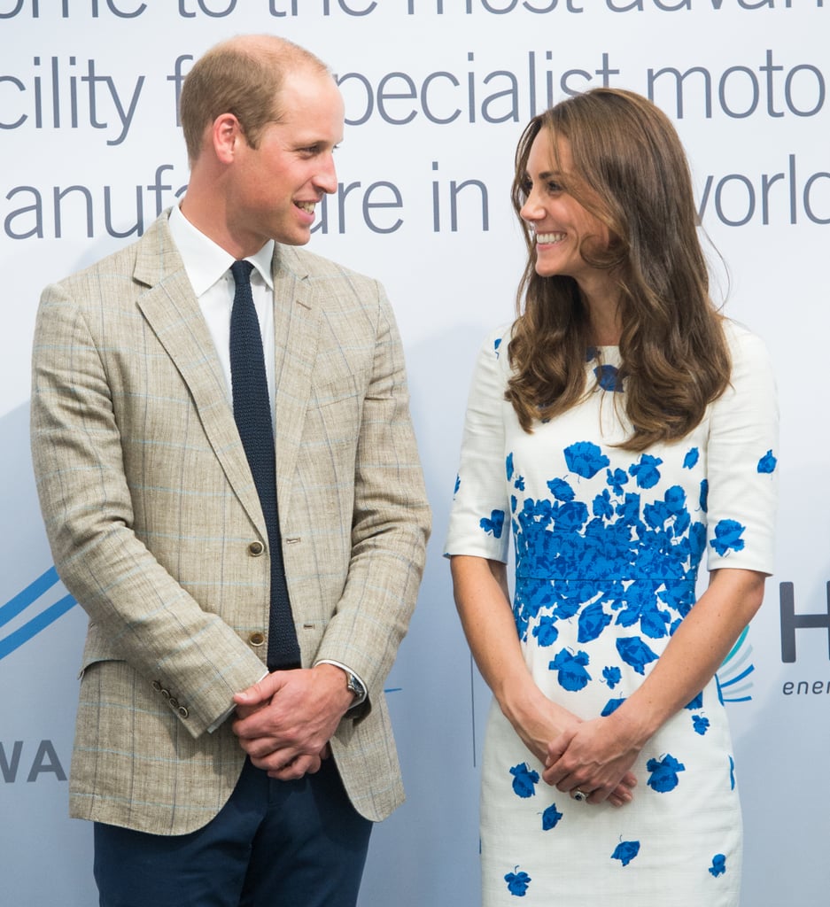 The duo just couldn't stop smiling at each other during their trip to Luton, England, in August.