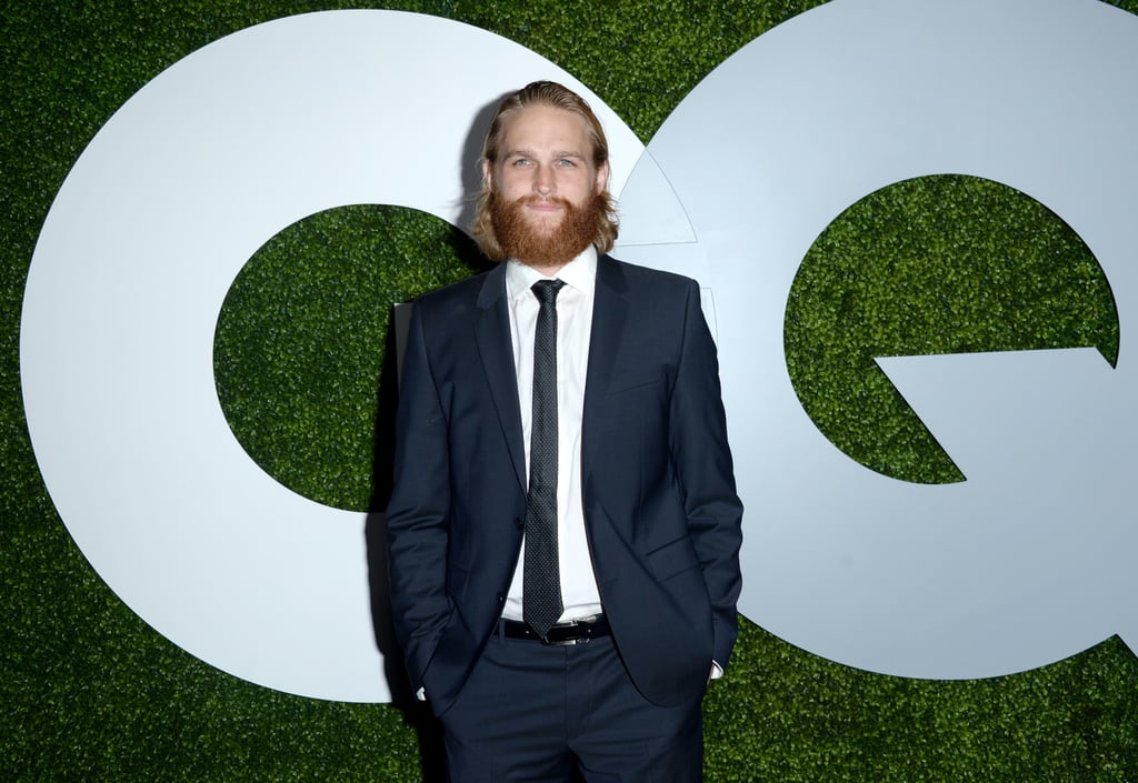 This photo says "Hi, I'm Wyatt Russell and I chopped down six Redwoods before I put on this suit," and although we don't support deforestation, we're here for it.