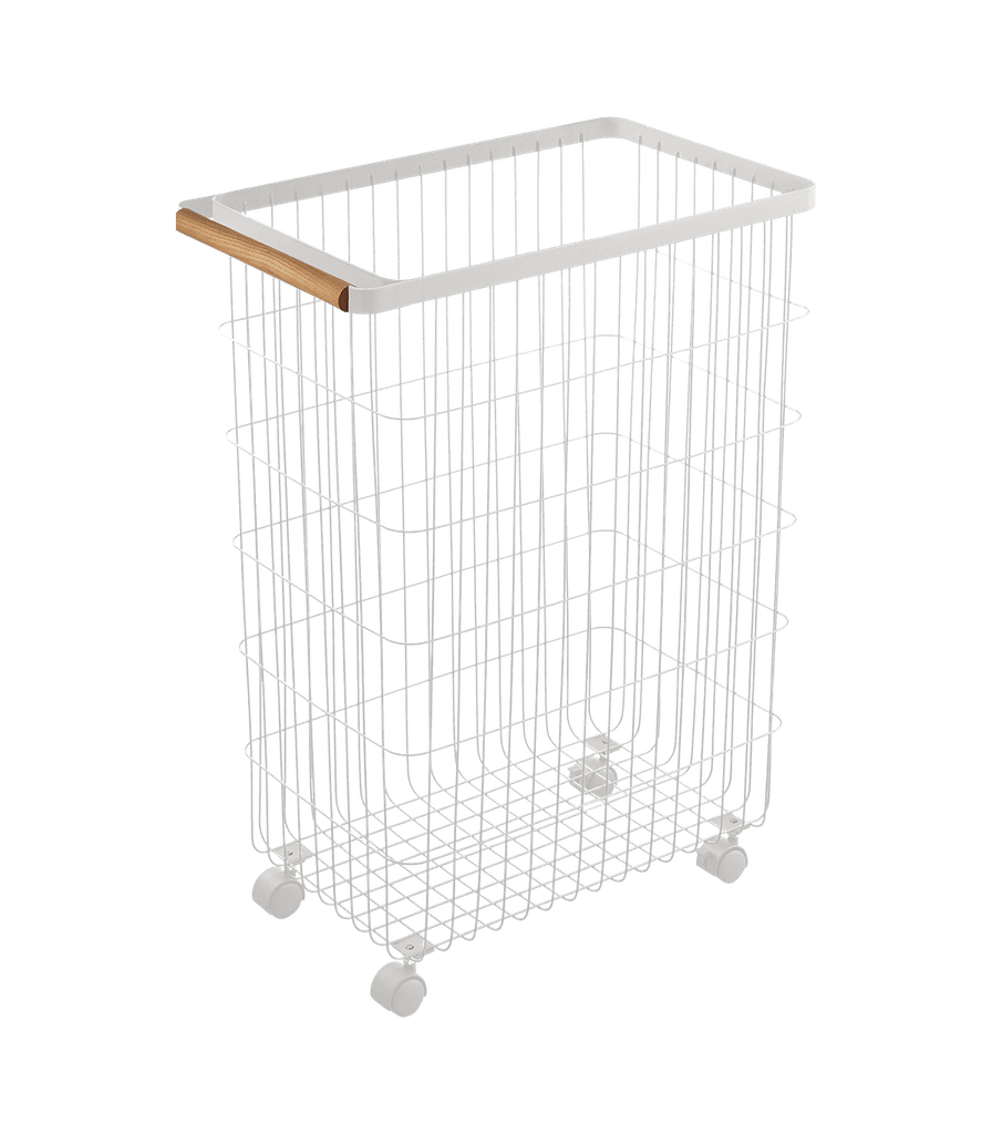 Yamazaki Home Tosca Slim Rolling Laundry Basket