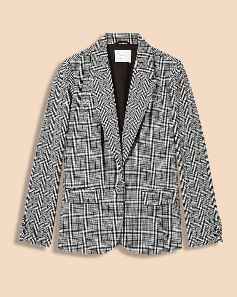 Plaid Boyfriend Blazer