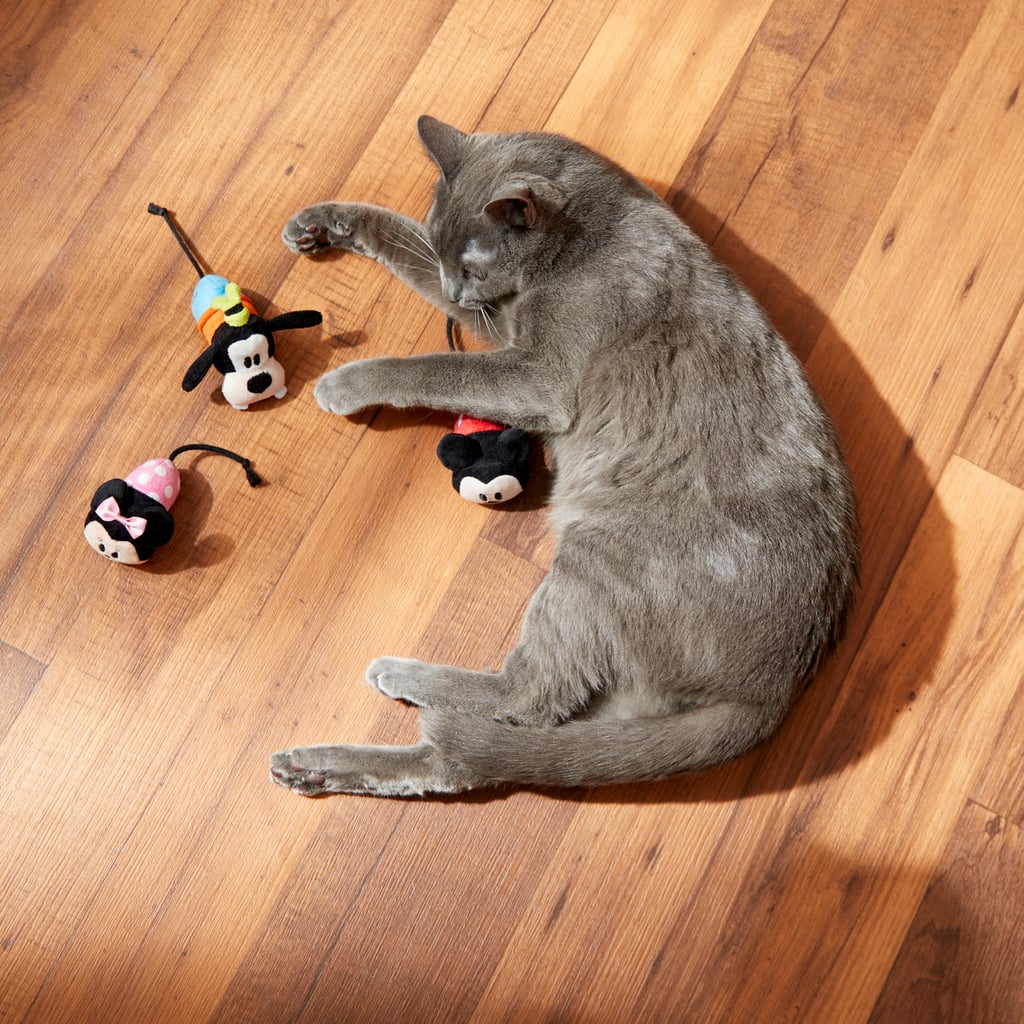 Disney Mickey & Friends Plush Mice Cat Toy With Catnip