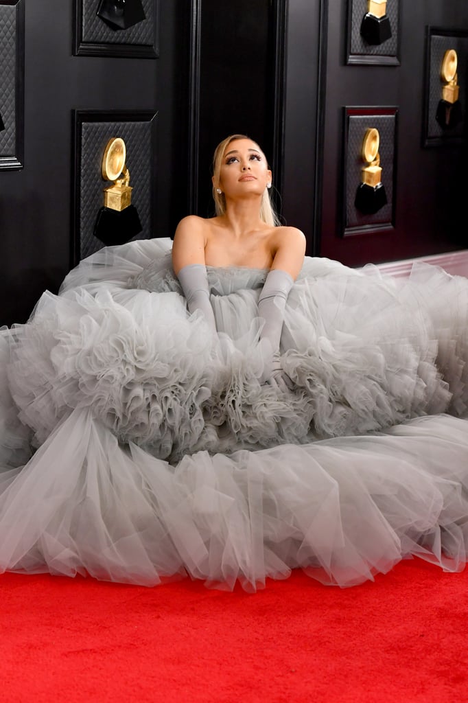 Ariana Grande S Dress At The 2020 Grammy Awards Popsugar Fashion Photo 15