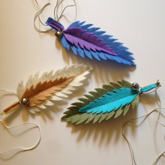 cruelty-free feather kitty toy