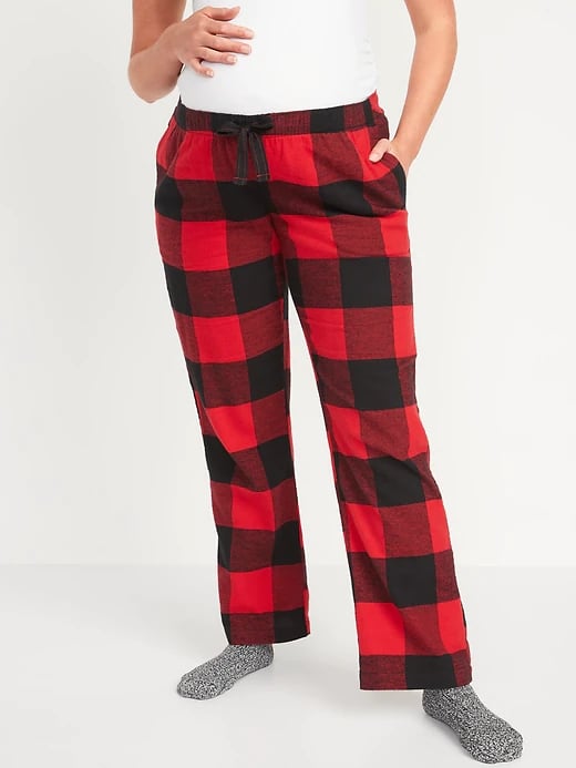 Old Navy Maternity Holiday Flannel Pajama Pants