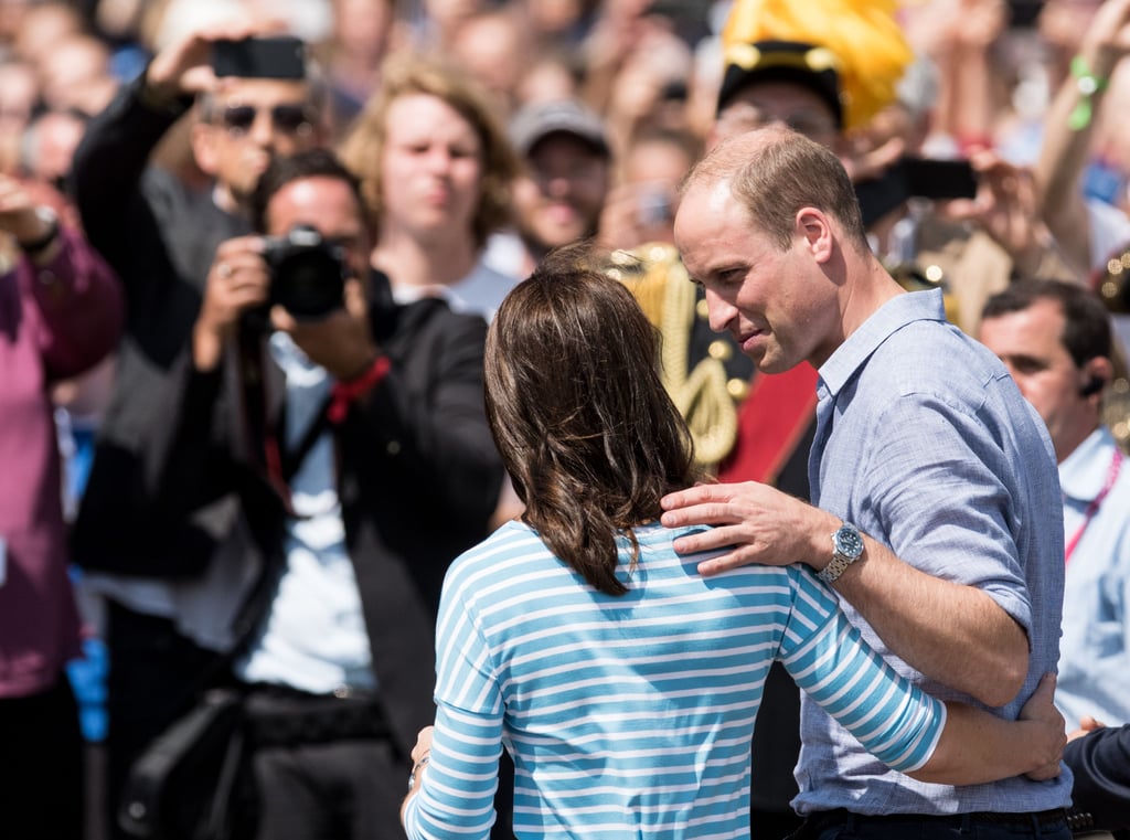 Prince William Touching Kate Middleton's Back Pictures