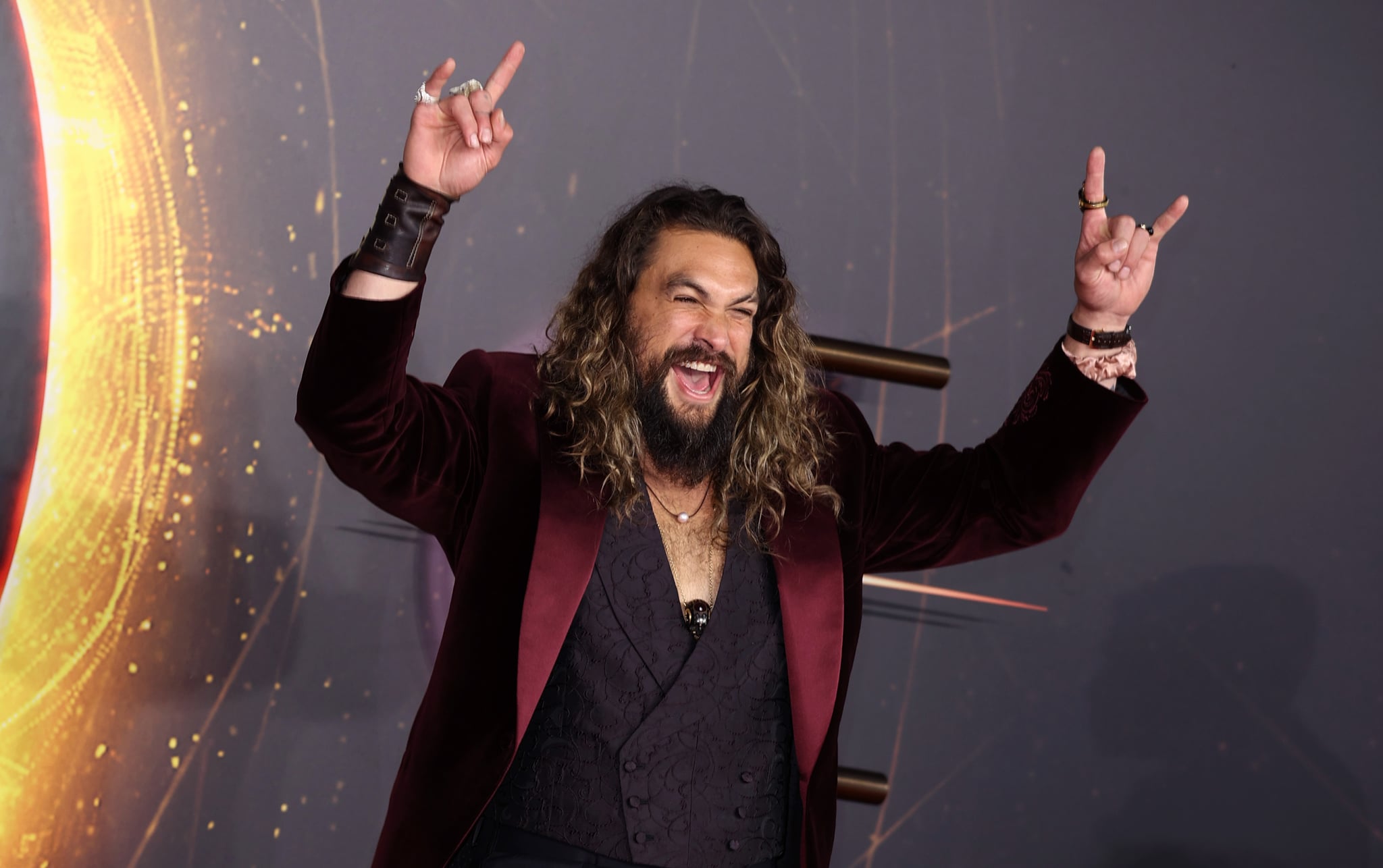 LONDON, ENGLAND - OCTOBER 18: Jason Momoa attends the 