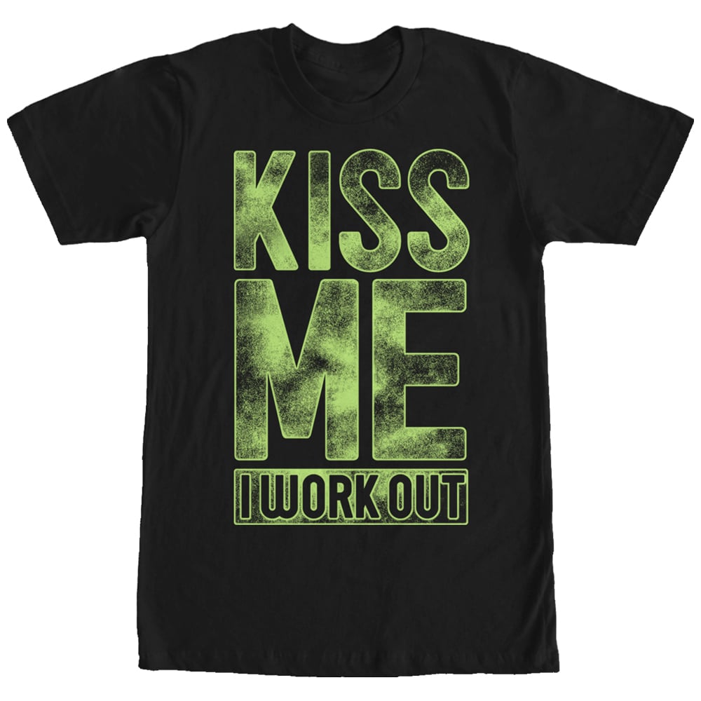 "Kiss Me I Work Out" Tee
