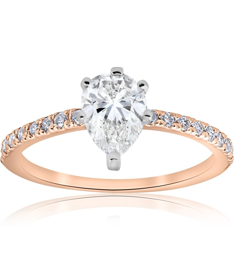 Pompeii3 Pear-Shaped Diamond Engagement Ring