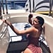 Kylie Jenner Red Dior Swimsuit