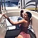 Kylie Jenner Red Dior Swimsuit