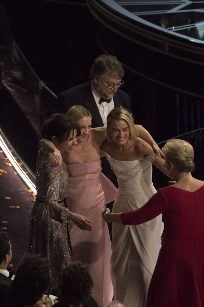 Best Actress Nominees Group Hug at Oscars 2018