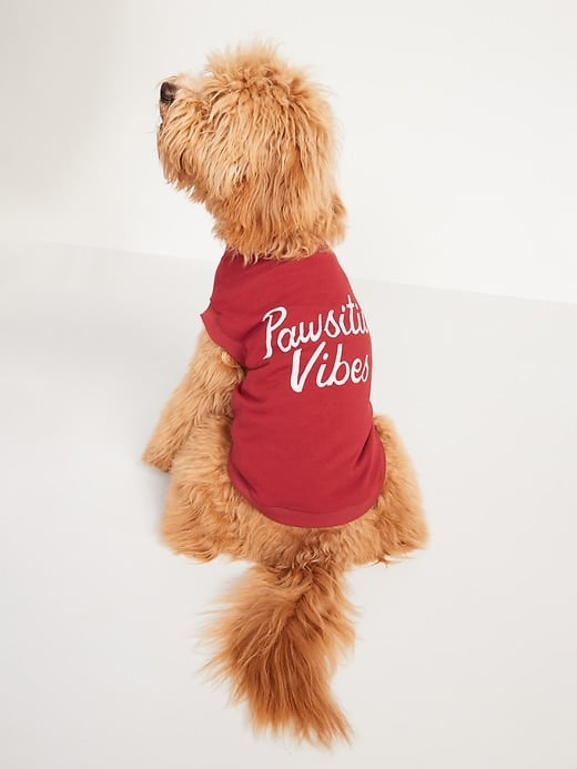 Old Navy Printed Jersey Tee for Pets in Pawsitive Vibes
