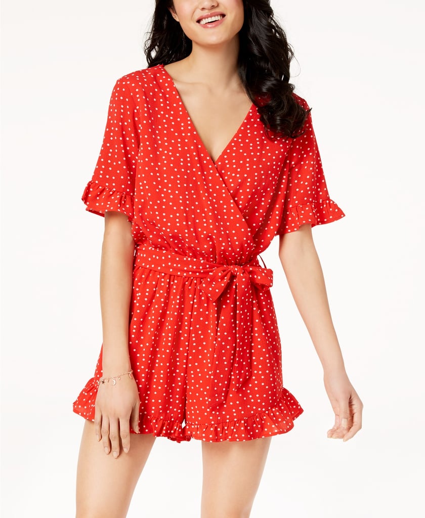 One Clothing Romper Olivia Munn's Red PolkaDot Romper POPSUGAR