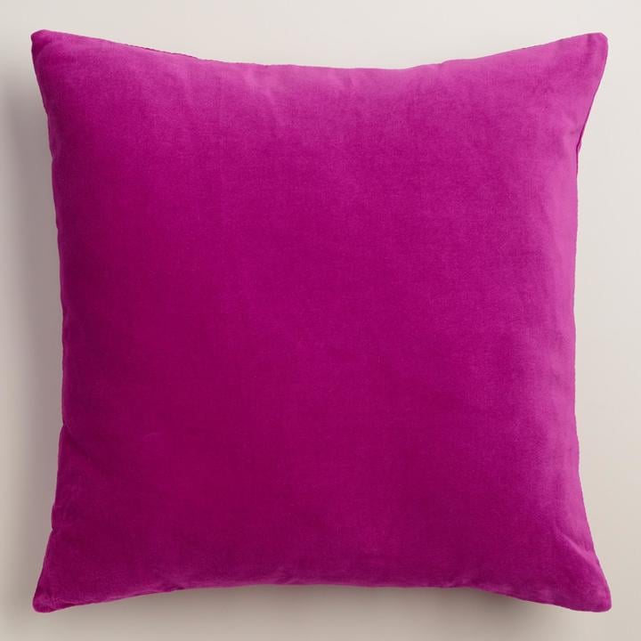 Wild Aster Velvet Throw Pillow ($10-$30)