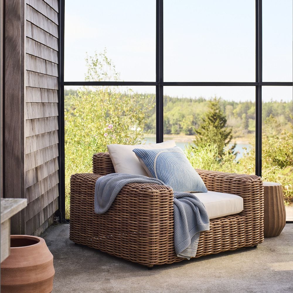Best Wicker Lounge Chair From West Elm