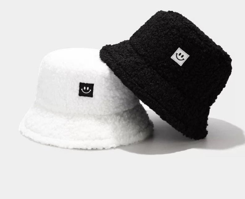 Faux Teddy Plush Bucket Hat