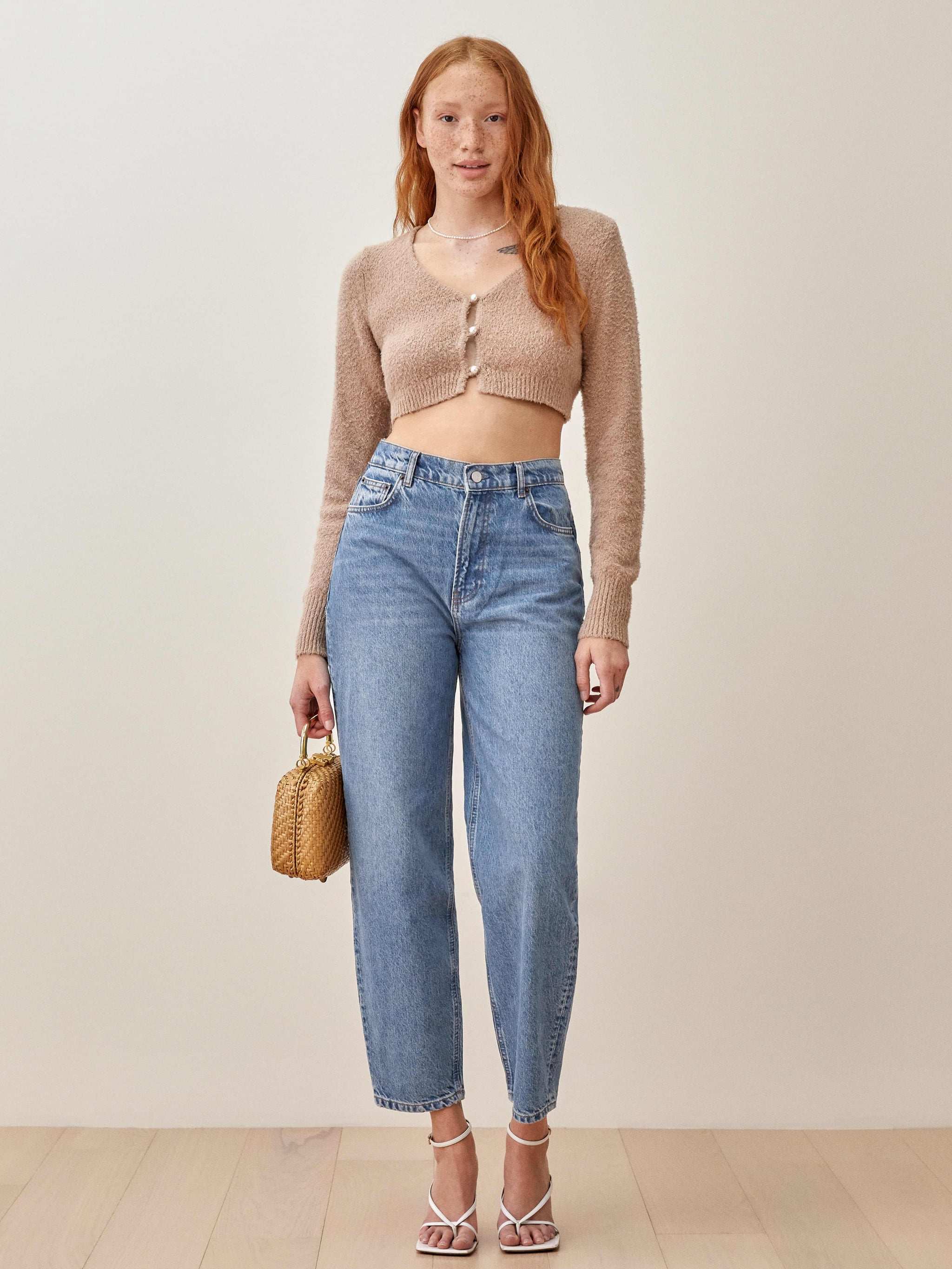 Reformation teigen high discount relaxed jean