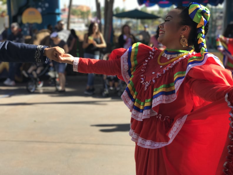 The Three Caballeros Host the ¡Viva Navidad! Street Party That Features Folklórico Dancers.